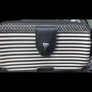 Stella Dot Striped Tech Wallet Wristlet Bag Purse